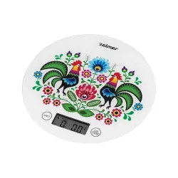 Cantar electronic de bucatarie Zelmer ZKS1611 Alb flexmag.md