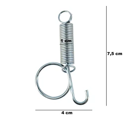 Carlig cu arc pentru custi 72mm Demetra, 10 buc, set avantajos flexmag.md