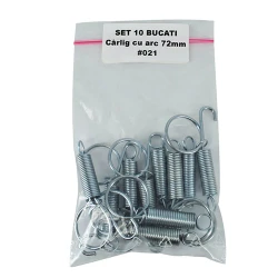 Carlig cu arc pentru custi 72mm Demetra, 10 buc, set avantajos flexmag.md