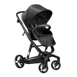 Коляска Bebumi Space Eco 2 в 1, Black-Gabardine Black flexmag.md