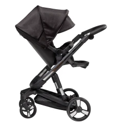 Коляска Bebumi Space Eco 2 в 1, Black-Gabardine Black flexmag.md