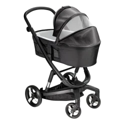Коляска Bebumi Space Eco 2 в 1, Black-Gabardine Black flexmag.md