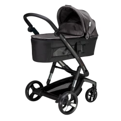 Коляска Bebumi Space Eco 2 в 1, Black-Gabardine Black flexmag.md