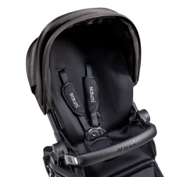 Коляска Bebumi Space Eco 2 в 1, Black-Gabardine Black flexmag.md