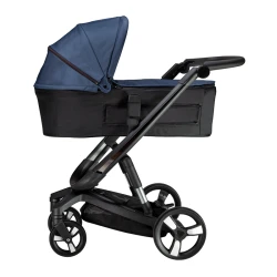 Коляска Bebumi Space Eco 2 в 1, черно-синяя flexmag.md