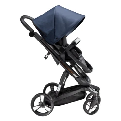 Carucior Bebumi Space Eco 2 in 1, Black-Navy flexmag.md