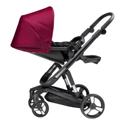 Carucior Bebumi Space Eco 2 in 1, Black-Ruby flexmag.md