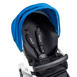 Carucior Bebumi Space Eco 2 in 1, White-Blue flexmag.md