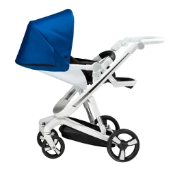 Carucior Bebumi Space Eco 2 in 1, White-Blue flexmag.md