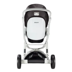 Carucior Bebumi Space Eco 2 in 1, White-Gabardine Black flexmag.md