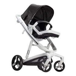 Carucior Bebumi Space Eco 2 in 1, White-Gabardine Black flexmag.md