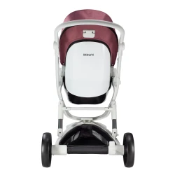 Коляска Bebumi Space Eco 2 в 1, бело-розовая габардин flexmag.md