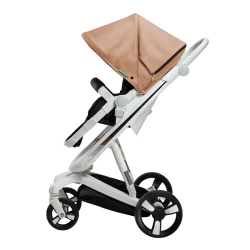 Carucior Bebumi Space Eco 2 in 1, White-Gold flexmag.md