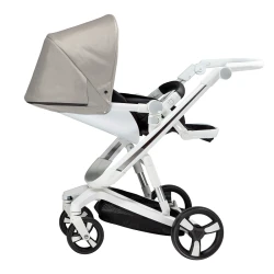 Carucior Bebumi Space Eco 2 in 1, White-Gray Light flexmag.md