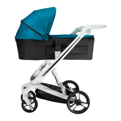 Коляска Bebumi Space Eco 2 в 1, бело-зеленая flexmag.md