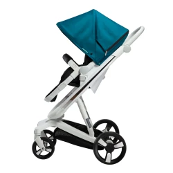Carucior Bebumi Space Eco 2 in 1, White-Green flexmag.md