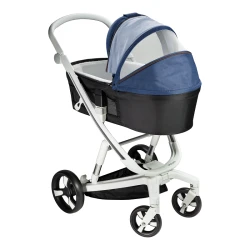 Carucior Bebumi Space Eco 2 in 1, White-Navy flexmag.md