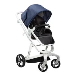 Carucior Bebumi Space Eco 2 in 1, White-Navy flexmag.md