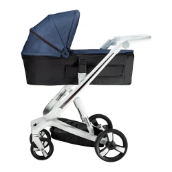 Коляска Bebumi Space Eco 2 в 1, бело-синяя flexmag.md