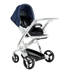 Carucior Bebumi Space Eco 2 in 1, White-Navy flexmag.md