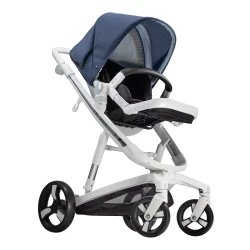 Carucior Bebumi Space Eco 2 in 1, White-Navy flexmag.md