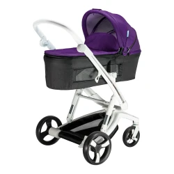 Carucior Bebumi Space Eco 2 in 1, White-Purple flexmag.md