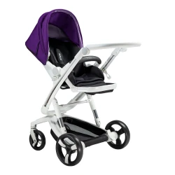Carucior Bebumi Space Eco 2 in 1, White-Purple flexmag.md