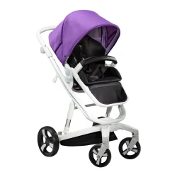 Carucior Bebumi Space Eco 2 in 1, White-Purple flexmag.md