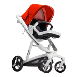 Carucior Bebumi Space Eco 2 in 1, White-Red flexmag.md