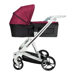 Коляска Bebumi Space Eco 2 в 1, White-Ruby flexmag.md