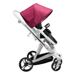 Коляска Bebumi Space Eco 2 в 1, White-Ruby flexmag.md