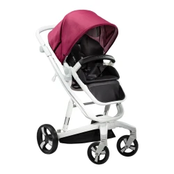 Коляска Bebumi Space Eco 2 в 1, White-Ruby flexmag.md