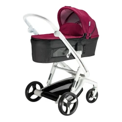 Коляска Bebumi Space Eco 2 в 1, White-Ruby flexmag.md