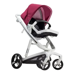 Коляска Bebumi Space Eco 2 в 1, White-Ruby flexmag.md