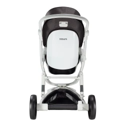 Коляска Bebumi Space Eco, White-Gabardine Black flexmag.md