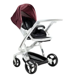 Carucior Bebumi Space Eco, White-Gabardine Pink flexmag.md