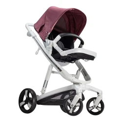 Carucior Bebumi Space Eco, White-Gabardine Pink flexmag.md
