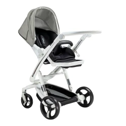 Carucior Bebumi Space Eco, White-Gray flexmag.md