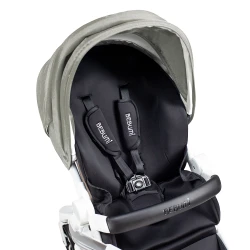 Carucior Bebumi Space Eco, White-Gray flexmag.md