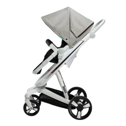 Carucior Bebumi Space Eco, White-Gray flexmag.md