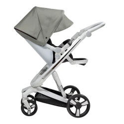 Carucior Bebumi Space Eco, White-Gray flexmag.md