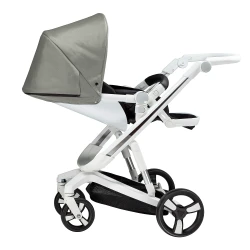 Carucior Bebumi Space Eco, White-Gray flexmag.md