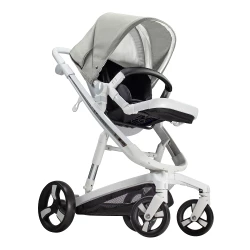 Carucior Bebumi Space Eco, White-Gray flexmag.md