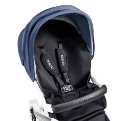 Carucior Bebumi Space Eco, White-Navy flexmag.md