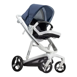 Carucior Bebumi Space Eco, White-Navy flexmag.md