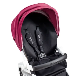 Carucior Bebumi Space Eco, White-Ruby flexmag.md