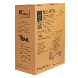 Carucior Caretero Trail Gri flexmag.md