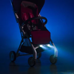 Carucior cu lumini de noapte Bebumi Spotlight, Dark grey flexmag.md