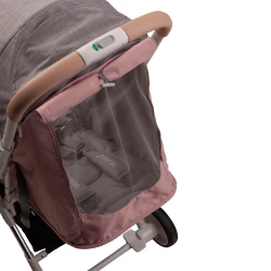 Carucior cu lumini de noapte Bebumi Spotlight, Pink+Grey flexmag.md