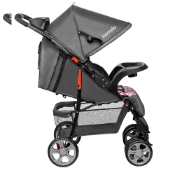 Carucior Lionelo Emma Plus Pink Scandi flexmag.md